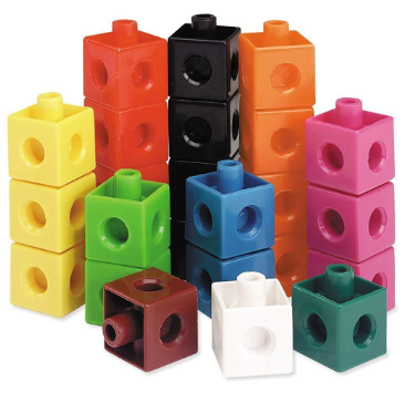 Cube Links Manipulatives, 100 pieces