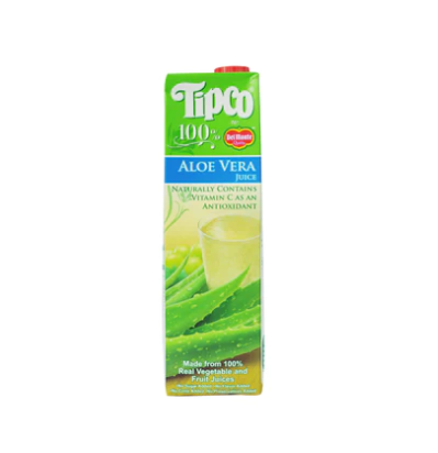 Tipco 100% Aloe Vera Fruit Juice with Vitamin C & Calcium  Tetra  1L