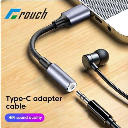 USB Type C To 3.5MM Jack Audio Cable HiFi Sound Adapter AUX Headphones Converter Elbow Cable for Samsung S23 ultra S22 Xiaomi