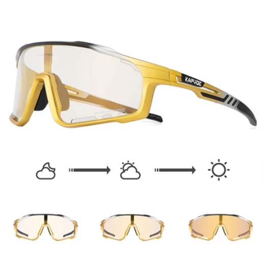 2023 New Photochromic Cycling Glasses Mtb Sunglasses for Men Women Sport Speed Road Mountain Bike Bicycle Cycl Eyewear Goggle PS15