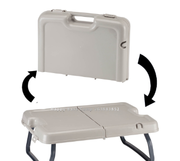 Portable folding table storage box multifunctional camping picnic travel table 038