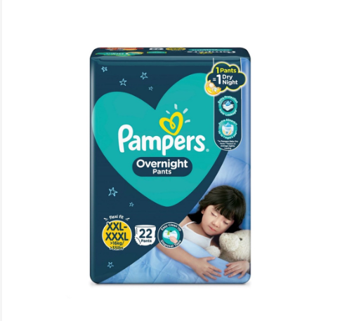 Pampers Overnight Pants Diapers XXL 22s x 1 pack (22 pcs) - > 16kg
