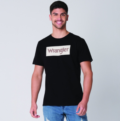 Wrangler Men's Logo T-Shirt in Black Color