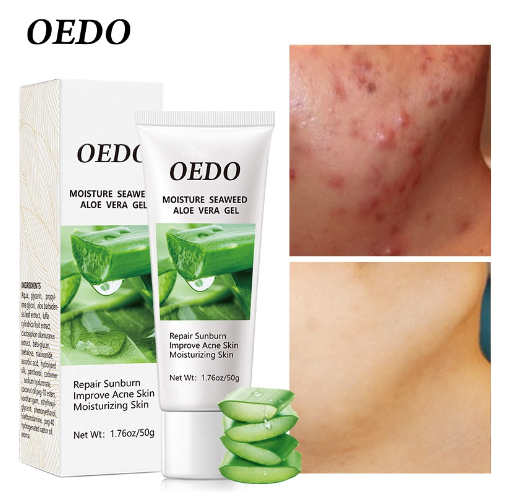 OEDO Seaweed Aloe Vera And Austrian Seaweed Extract Soothing Gel Moisturizing Brightrning Hydrating For All Skin