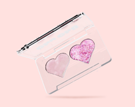 Chu Chu Beauty Glitter Shimmer Duo in Prismatic Rose