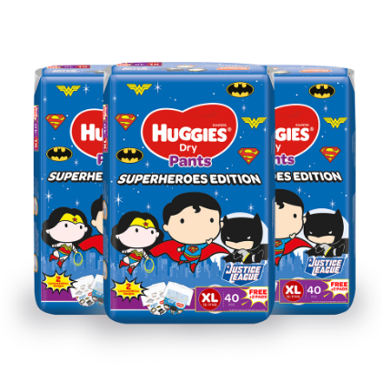 Huggies Dry Pants Superheroes Edition XL - 42 pcs x 3 Packs