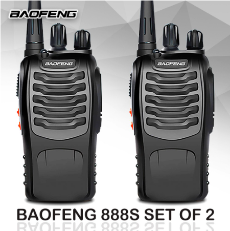 Baofeng 888S 5W Set of 2 Interphone Two-Way Walkie Talkie