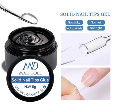 5G Solid Nail Tips Gel Transparent Soak Off UV LED Nail Art Gel Varnish Function Gel