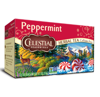 Celestial Seasonings  Herbal Tea  Peppermint Flavor Caffeine Free  20 Bags