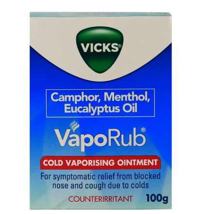 Vicks VapoRub Cold Vaporising Ointment 100g