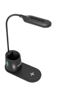 Awei W19 Wireless Charger Charging 3 Colors LED Pen Holder Lamp 360 Adjustable Stand