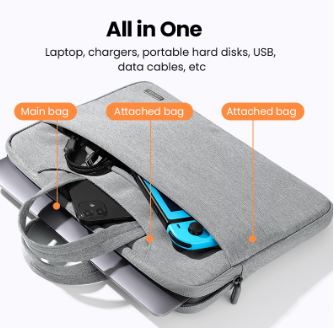 UGREEN Laptop Bag 13-13.9 Inch Portable Waterproof Wear-Resistant Protective Cover for MacBook Air Pro, HP, Dell