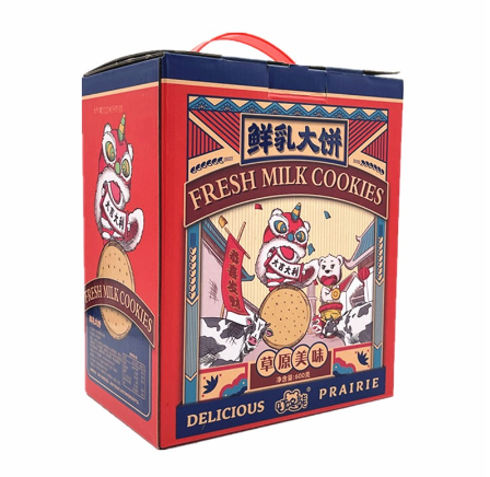 Jin Mo Fang DingDong Bear Fresh Milk Biscuit 600g