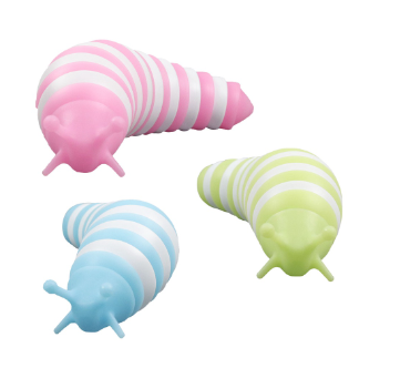 Luminous Fidget Slug Toy Caterpillar Educational Vent and Decompression Toy Popular Toy Fidget Slug