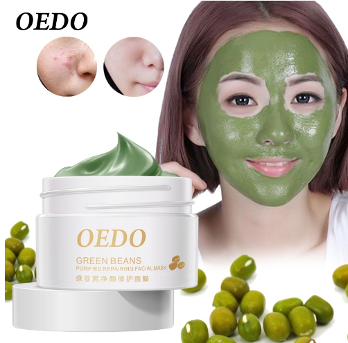 OEDO Green Beans Purified Repairing Facial Mask Anti-Wrinkle Peeling Acne Blackhead Treatment Remover Contractive Pore Whitening