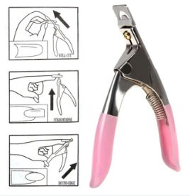 Nail Art Edge Cutter UV Acrylic False Nail Clipper Tips Manicure Pedicure