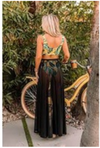 Mesh Skirt Cover Up White and Black