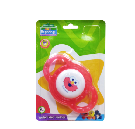 SESAME BEGINNINGS 100% Authentic Water Filled Teether Elmo