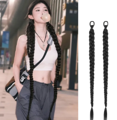 1Pcs Braided Wig Fashionable Spicy Girl Wig Ponytail Braid Hair Accessory