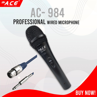 Ace AC-984 Professional Dynamic Vocal Audio Microphone