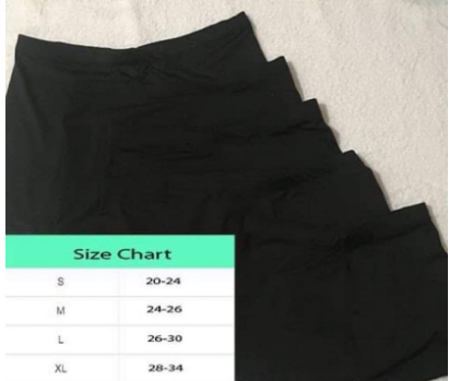 Plus Size M-2XL Cotton Black Cycling Shorts Plain Shorts