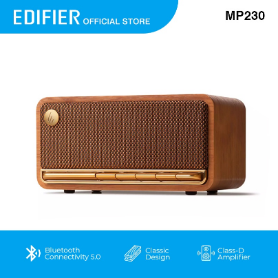 Edifier MP230 Vintage Speaker Portable Bluetooth 5.0 Retro Buttons Wooden Enclosure Classic Design