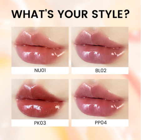 FOCALLURE Crystal Clear Nourishing Lip Oil Lip Care Deeply Moisturize Smooth Lip Skin Lightweight Translucent Overlay Portable