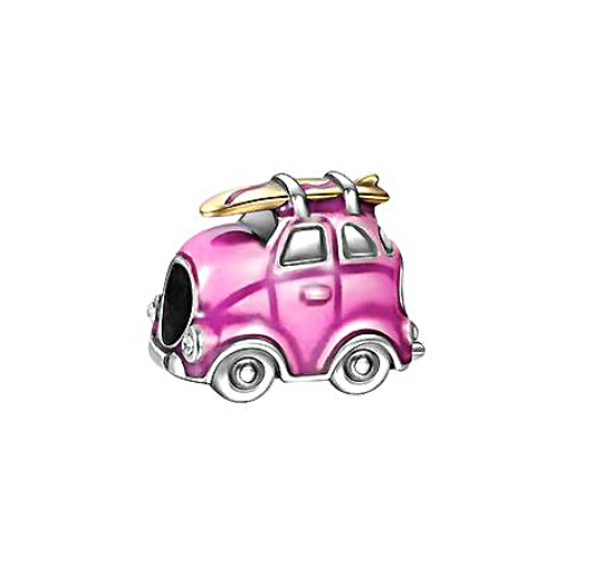 Travel Series Dangle Charms 925 Silver Bracelet Accessories Coffee Football Beads Charm d8