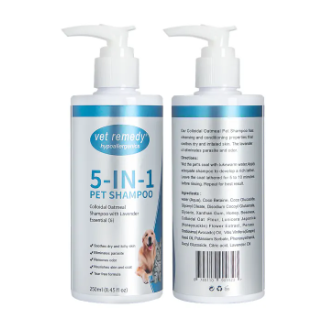 Vet Remedy 5in1 Anti Itch, Parasite And Odor Shampoo 250ml