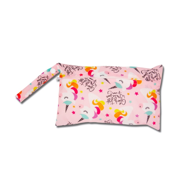 Waterproof Reusable Baby Diaper Bags Cartoon Print Wet Dry Nappy Zipper Handbag Stroller Carry Pack Outdoor Storage DB18