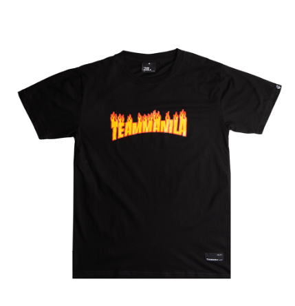 TEAM MANILA FLAMES TSHIRT BLACK