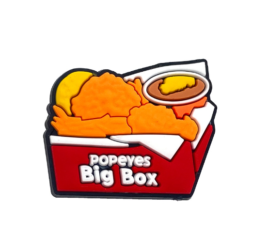 Cartoon Hamburger Food Croc Accessories Fried Chicken Jibbits Charm Popeyes Fries Jibits Crocs for Women Shoe Charms Pins Decoration f1