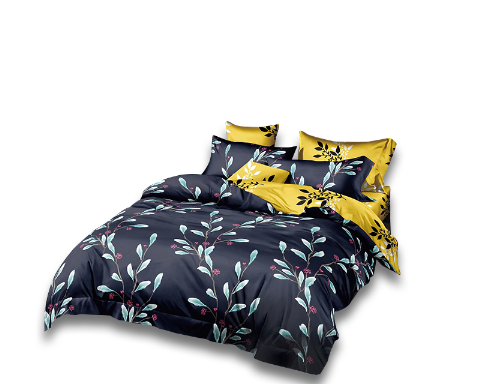 Socone 3IN1 Elegant Design Single Size Bedsheet Set 36*75+7.8 Fitted Sheet 4327-36