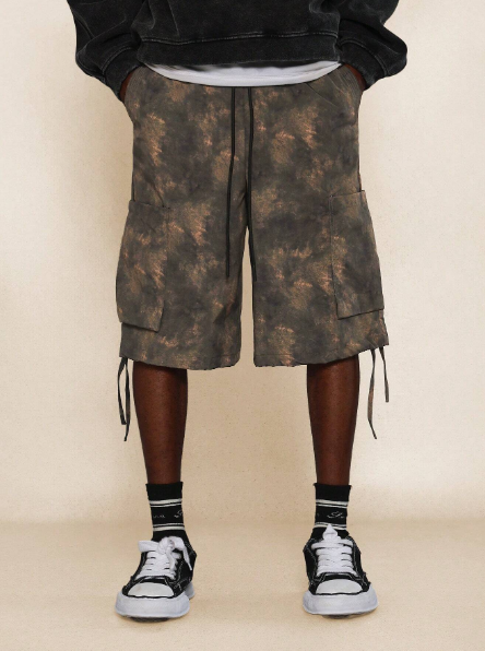 SUMWON Pull On Jort With All Over Print