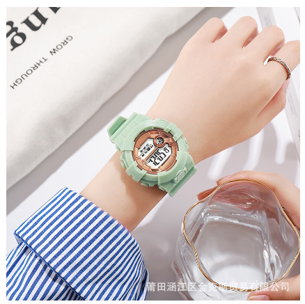 Original Luxury Fashion Men Women Watch Simple Waterproof Shock-resistant Luminous Silicone Watch GREEN
