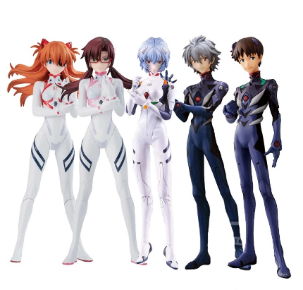 5pcs/Set EVA Figure Toy Asuka Langley Soryu Ayanami Rei Ikari Shinji Kaworu Nagisa PVC Action Figure Toy 13CM Doll