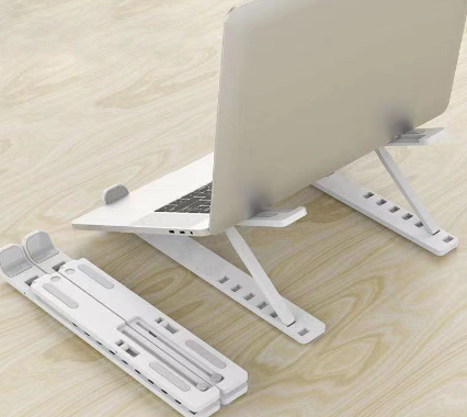 High Quality Plastic Portable Stand Adjustable Folding Laptop MacBook Stand