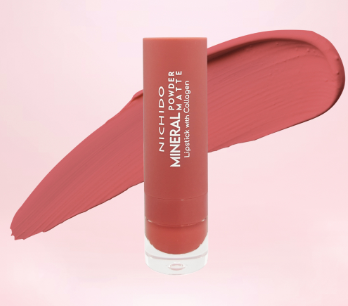 NICHIDO Mineral Powder Matte Lipstick With Collagen Booster - Euphoria
