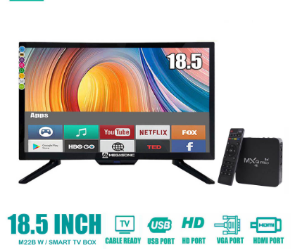 MEGASONIC M97-LED22B +Smart TV BOX 18.5 Inch Screen LED TV