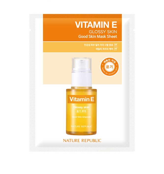 Nature Republic Good Skin Vitamin E Mask Sheet 1+1