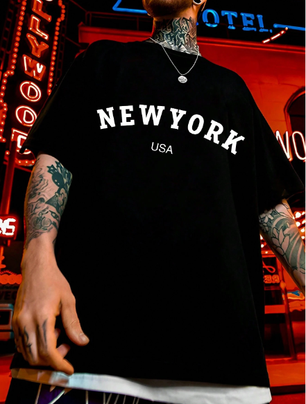 Men's Summer T-Shirt, INS Style Casual Fashionable Sweatshirt, Versatile Short Sleeve Sports Tee From Trendy Brands