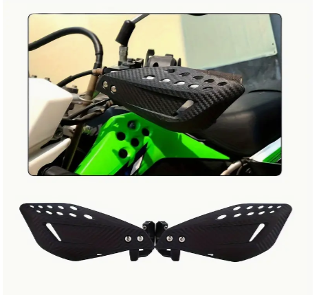 1Pair Of Motorcycle Handlebar0 Windshield Hand Guard Modified Accessories, Protective Brake Lever Hollowed Out Windshield Anti-drop Hand Guard Handle For Off-road Motorcycle