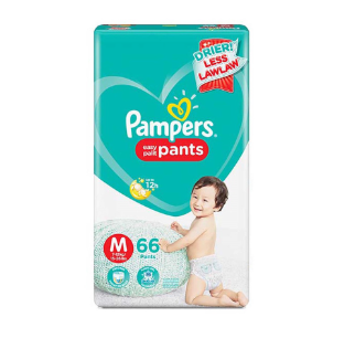 Pampers Baby Dry Diaper Pants Medium 66's