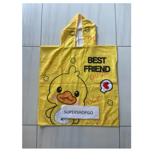 Essential Kids Bath Towel with Hood and Rectangle Bath Towel BT23