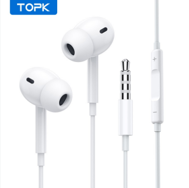 TOPK F05 High Sound Quality Stereo Wired Earphone with Mic 3.5MM Earbuds Headphones