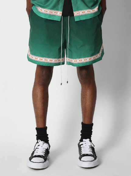 SUMWON Nylon Resort Short With All Over Print