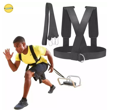 Fitness Sled Harness Workout Speed Trainer with Pull Strap for Resistance Training Tire Pulling Harn