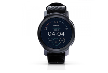 Motorola Moto Watch 100 MOSWZ100-PB Phantom Black Aluminum LCD BT 5.0 GPS Android 5.0 IOS 10.0 1.3in