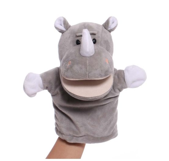 Animal Hand Puppet Cartoon Plush Toys Educational Pretend Telling Story Doll Kid Gifts D24