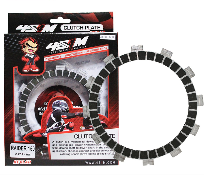 4S1M Clutch Lining For Raider150 5 Pieces Per Set R-Series